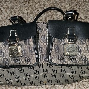 Dooney and Burke Gray and Black Purse